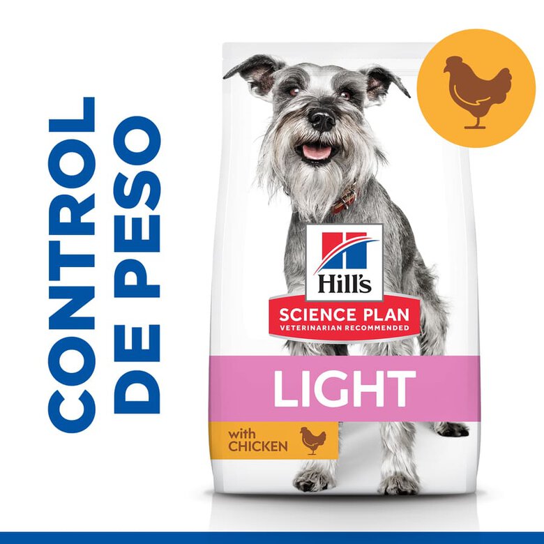 Hill's Science Plan Light Mature Adult small & mini pollo pienso para perros, , large image number null